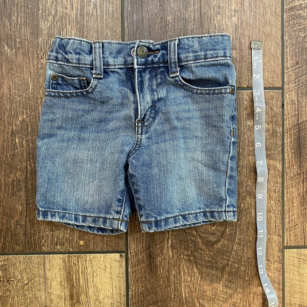 Wrangler Boys Size 3T Adjustable Waist (broken) Denim Blue Jean Shorts